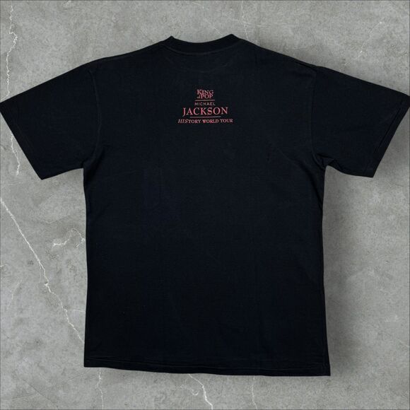 Vintage 90s Michael Jackson History World Tour '96 Double Sided Concert Tee - XL - Picture 2 of 8